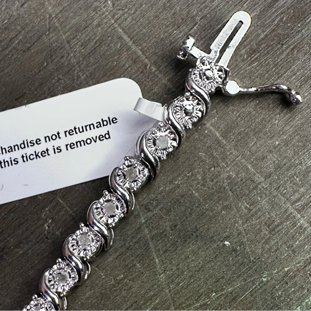 ‎ Diamond Tennis Bracelet 1/2 carat - Picture 4 of 9